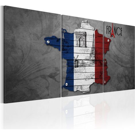 Tableau Imprimé "All About France" 60 x 120 cm (1/2)