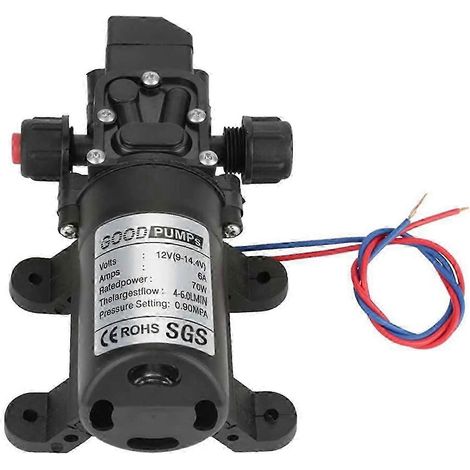 Pompe à eau 12 V, Pompe à eau électrique 12 V CC 6 A 70 W, Pompe à eau auto-amorçante - Haute pression (1/5)