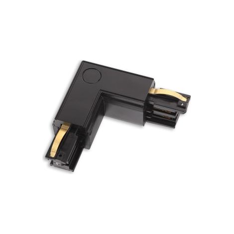 Connecteur L gauche noir pour rail triphasé Maxlight