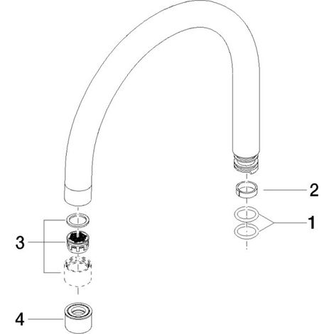 Dornbracht 90282206300-06 Bec Pièces de rechange