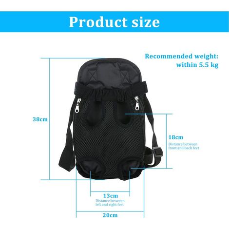 Reisetasche für Katzen, faltbare Reisetasche für Katzen mit verstellbarem Gurt, Netz-Reiserucksack für Katzen, kleine Hunde, Katzen, Welpen, Wandern, Camping (1/5)