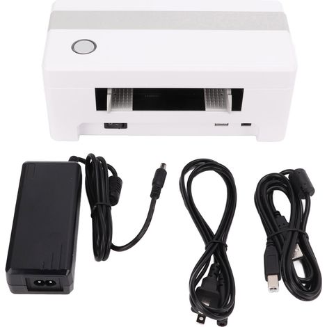Imprimante d'étiquettes portable de bureau, pour feuilles d'expédition, étiquettes électroniques, 100-240V AC, prise USB américaine (1/5)