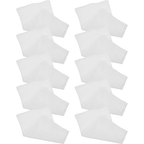 Lot de 10 Chaussettes en Nylon Élastique pour Panier de Skimmer Piscine, Filet Pratique et Blanc, Accessoire pour Spa et Nettoyage (1/5)