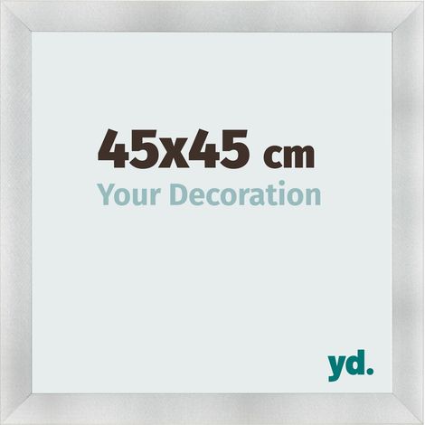 yd. - Cadre photo 45x45 - Aluminium Brosse - MDF - Pisa (1/5)