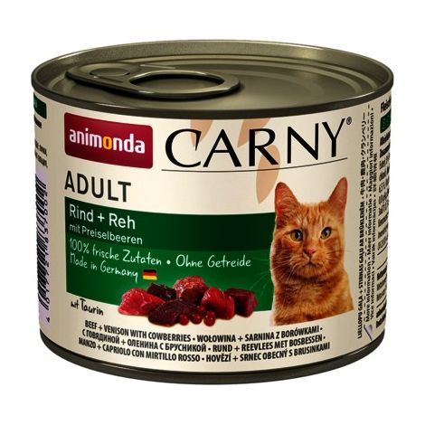 Animonda Carny Adult - Bœuf, venaison et myrtilles pour chats adultes