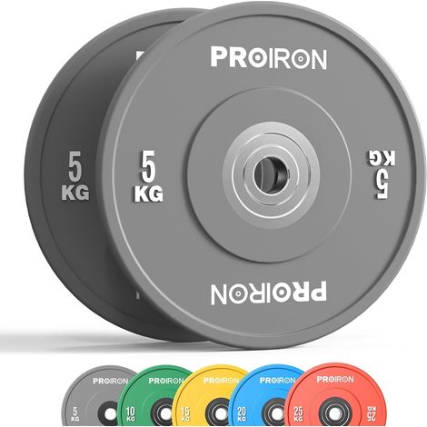 Disque Olympique 5/10/15/20/25kg, Disques d'haltères Standard IWF, Disque Musculation 50mm, Disque Poids pour Maison et Salle de Sport (1/5)