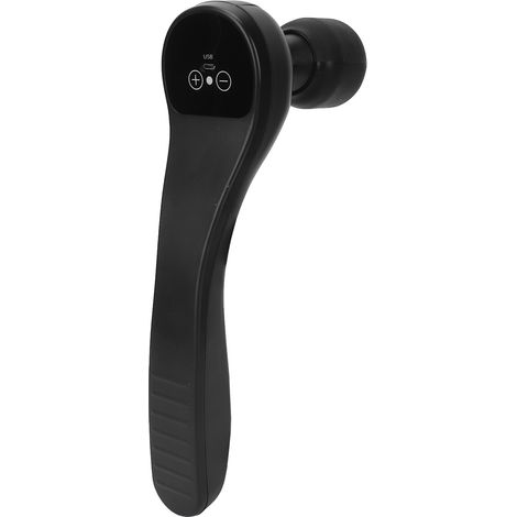 Mini masseur électrique portatif à percussion pour massage corporel en profondeur et soulagement de la douleur (noir) (1/5)