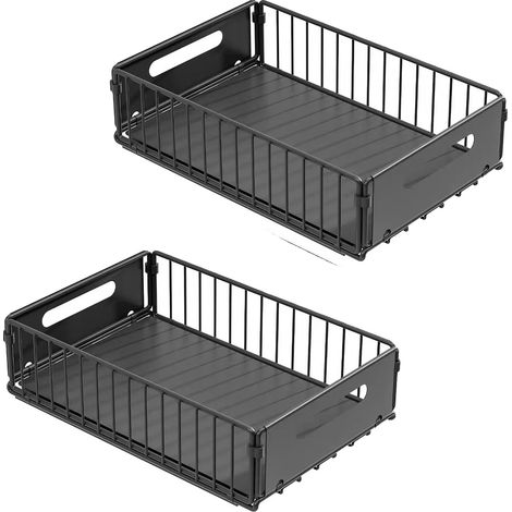 Schrankorganizer, doppelschichtig, ausziehbar, verstellbares Design, 2Stk Klein (1/2)