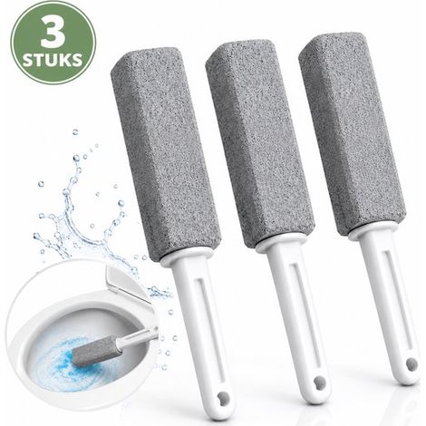 Lot de 3 pierres ponces pour WC – Détartrant – Dissout les calculs urinaires – Nettoyant puissant (1/5)