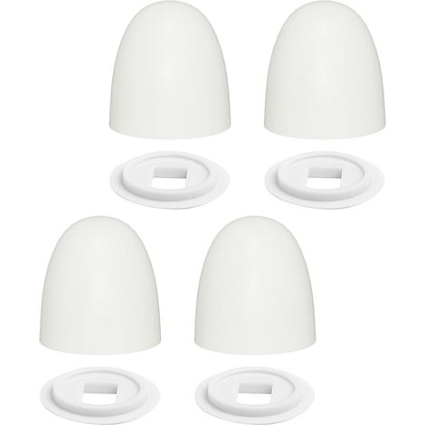 Lot de 4 cache-boulons de toilettes (1/5)