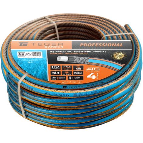 Gartenschlauch „PROFESSIONAL – EXTRA FLEX“ FI 3/4". 50 m / TEGER (1/4)