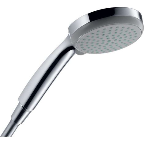 Hansgrohe – Pommeau de douche CROMA 100 VARIO – 3 types de jet : pluie, normal, massage – QuickClean anti-calcaire – Débit 18 l/min à 3 bar