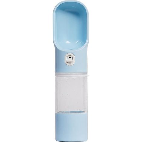 Tragbare 280-ml-Hundetrinkflasche mit integriertem Futternapf und Wasserspender für Spaziergänge und Reisen (1/5)