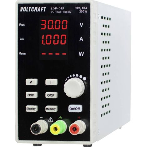 Alimentation de laboratoire réglable VOLTCRAFT ESP-310 0 - 30 0 - 10 A 300 W connexion enfichable 4 mm OVP Nbr. de sort (1/4)