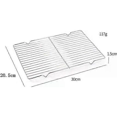HONORNIC - Grille de cuisson rectangulaire en acier inoxydable (lot de 3) - Accessoires de cuisine extérieure (1/5)
