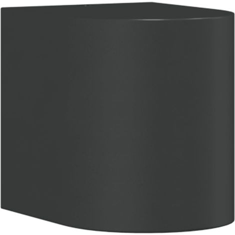 Applique murale d'extérieur design moderne pour jardin 6,5 x 9 x 7,5 cm en aluminium noir