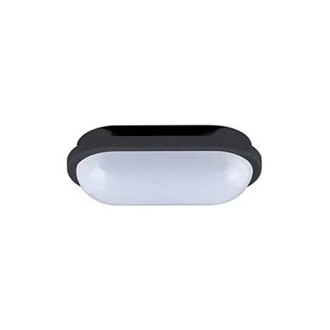 Beghelli - Plafoniera Led Ovale 20W 230V - Bianco Naturale - Colore: Nero