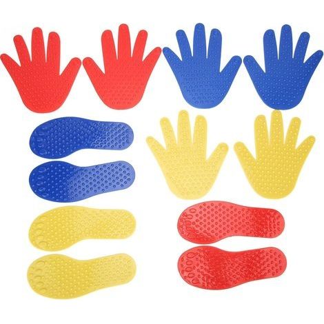 Jeux de Sol, Tapis de Jeu pour Les Mains et Les Pieds pour Enfants, Jeux de Marelle Tout en Un pour Améliorer la Motricité Globale et Travailler la Coordination du Corps (1/5)