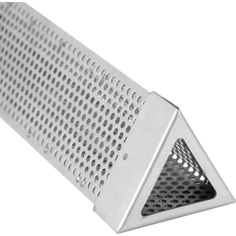 Tube fumoir barbecue triangulaire 12 pouces en acier inoxydable 304 pour grill électrique et charbon (1/5)