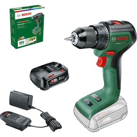 Bosch 06039D7000 Cordless 18v Drill Driver UniversalDrill 18V-60 + 2.5AH Battery