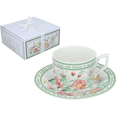 Tasse und Untertasse