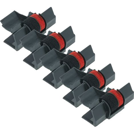 vhbw 5x Ink Roller Black-Red compatible with Brother EX 123 PD Cash Register, Calculator (1/4)