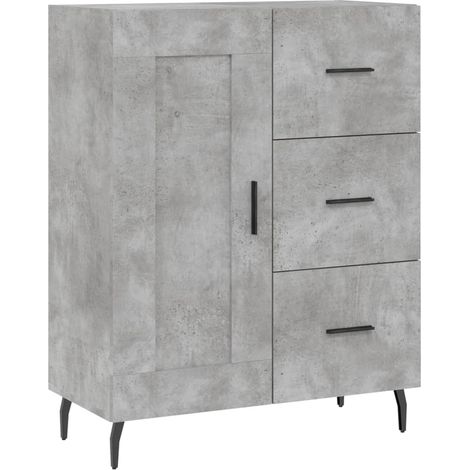 Aparador-cómoda-mueble-organizador-cocina-salón-salón-comedor 695 x 34 x 90 cm-madera de ingeniería-gris 020032014 (1/5)
