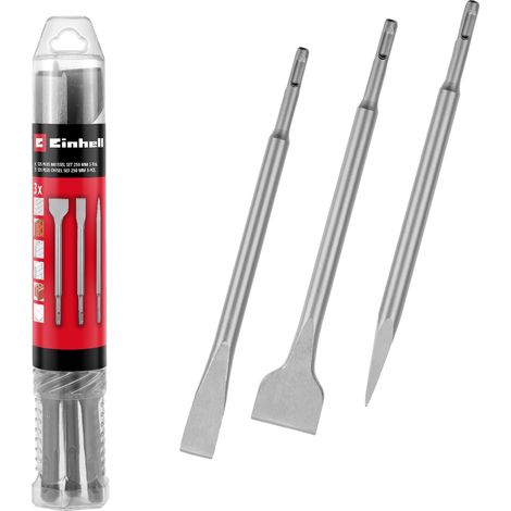 Cinceles einhell sds plus 3 piezas 250 mm resistentes