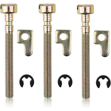 3 Pcs/lot Tendeur de chaîne du vis de réglage Remplacement pour McCulloch 335 338 435 436 438 440 441 442 444 & partenaire 350 351& Poulan 295 2775 2990 4620 tronçonneuse (1/5)