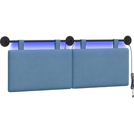 Maison Exclusive - Testiera sospesa Blu Tessuto in Cords (1/5)