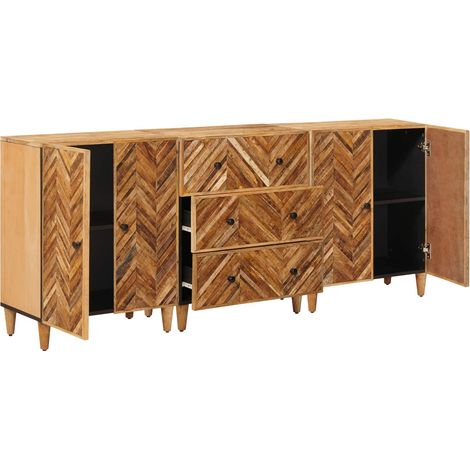 Maison Exclusive - Armadi di Stoccaggio 3 pz 60 x 33,5 x 75 cm (1/5)