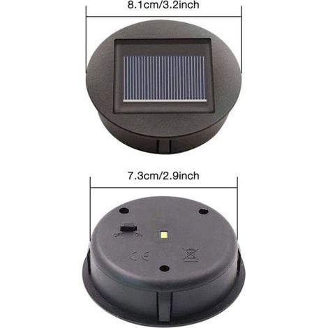 Pièces de rechange pour lampes solaires avec ampoules LED, remplacement de lanternes solaires haut de gamme, couvercle de lanterne.