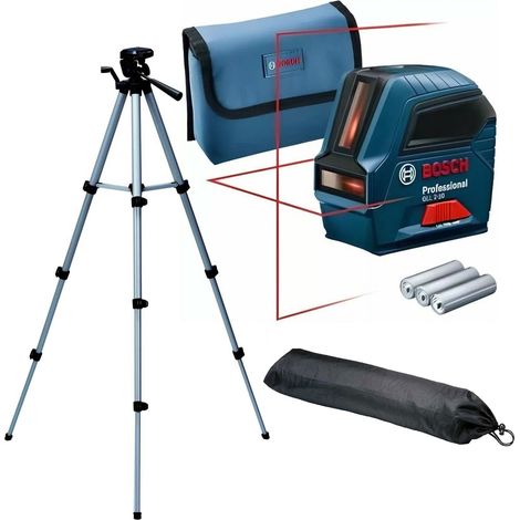 Bosch GLL210 GLL 2-10 Self-Levelling Cross Line Laser Level + Carry Bag + Tripod (1/5)