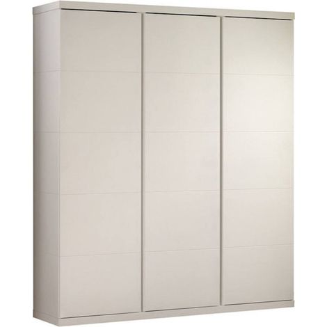 Armoire 3 Portes "Lara" 204cm Blanc (1/3)