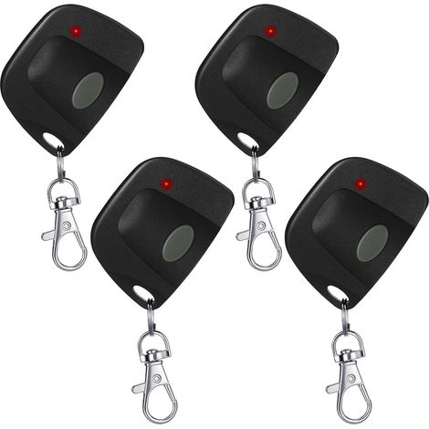 4-piece garage door remote control compatible with 300MHz linear multicode, 10 switches 3089 3060 3070, door opening, remote multicode door opening with key fob (1/5)