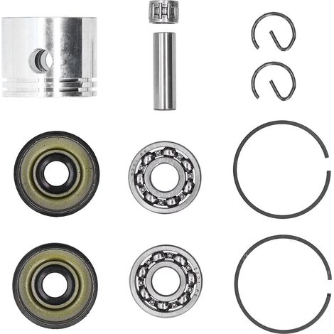 Kit de pistones para Poulan de 41,1 mm con cojinetes de cigüeñal – 220/221/260/1950/2150/2250/2450/2550 – Juego completo de 6 piezas (1/5)