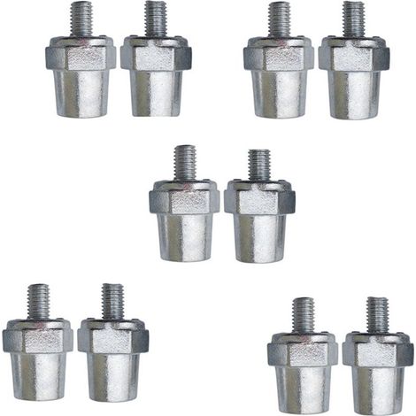 Adatto per 5 coppie di terminali di ricarica laterali della batteria in lega di zinco, adatto per terminali del cavo della batteria positivi (+) o negativi (-) da 8 mm.