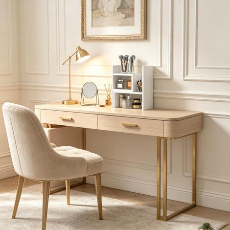 Estantería multiusos, elegante mueble de sobremesa, elegante mobiliario de oficina, estante modular de sobremesa (solo con estante de oficina) (1/5)
