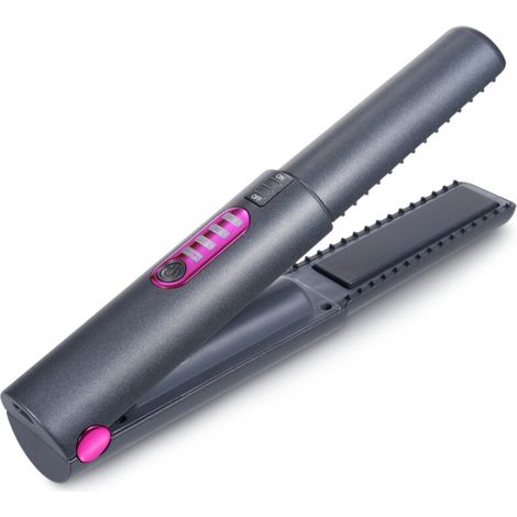Portable Wireless Rechargeable Hair Straightening Iron Curling Iron (1/5)