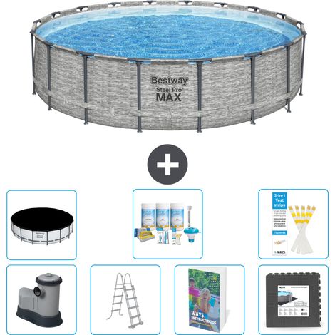 Bestway Steel Pro MAX Rund - 549x122 cm - 8-teilig S581