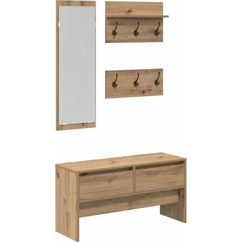 Maison Exclusive - Flurmöbel-Set mit Regal 4 pcs Kunsthandwerk Ei