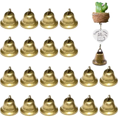 20 cloches en métal, cloches de Noël vintage pour la décoration
