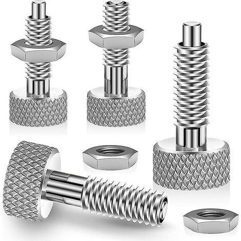 Kit de verrouillage M6 avec 4 goupilles de verrouillage rapide pour poignée, 4 goupilles de verrouillage rapide, poussoir à ressort rétractable et poussoir de verrouillage M6 F (1/5)