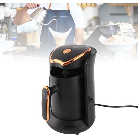 Hervidor automático para café turco [Café turco] [600 W] [4 tazas] Capacidad de 0,3 L, protección contra desbordamiento, protección contra sobrecalentamiento, alarma sonora, acero inoxidable 304, ABS, (1/5)