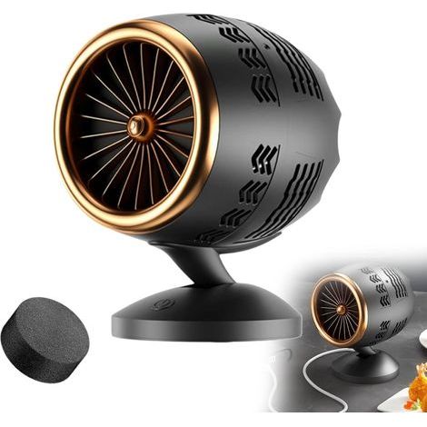 350-W-USB-Heizlüfter, tragbar, Schnellheizfunktion, Thermostat, für Zuhause (1/5)