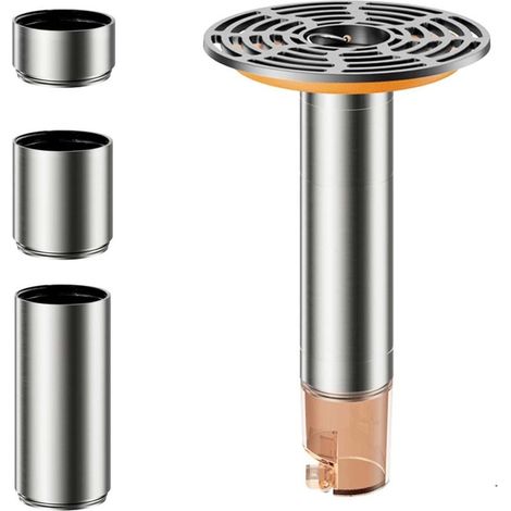 Clapet Anti Odeur, Clapet Anti Odeur Douche avec Fermeture Automatique, avec 4 Tubes de Hauteur Variable, 27-58 mm Anti Odeur Douche, pour Utilisation dans Les Cuisines, Salles de Bain (1/5)