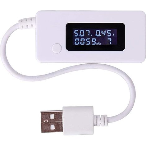 LCD Backlight Digital Display USB Ammeter Voltmeter Load Capacity Table Detector (1/5)