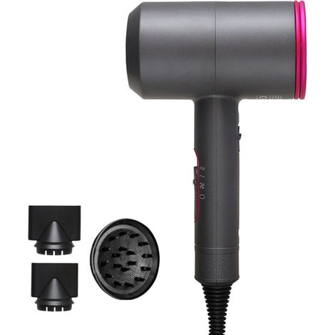 Ausgeklappter Haartrockner, fokussierter Luftstrom, schnelles Styling, 5 Geschwindigkeitsstufen, Ionen-Haarpflege