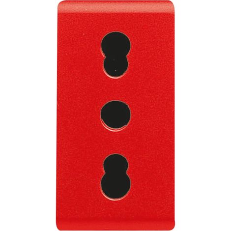 Presa 2P+T 10/16A Rossa Gewiss System