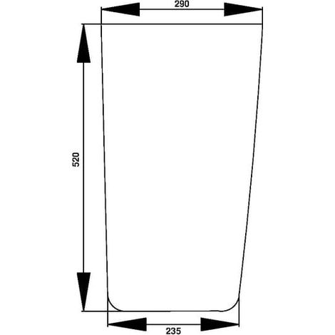 Ventanilla delantera inf. UNIVERSAL D7011L (1/2)